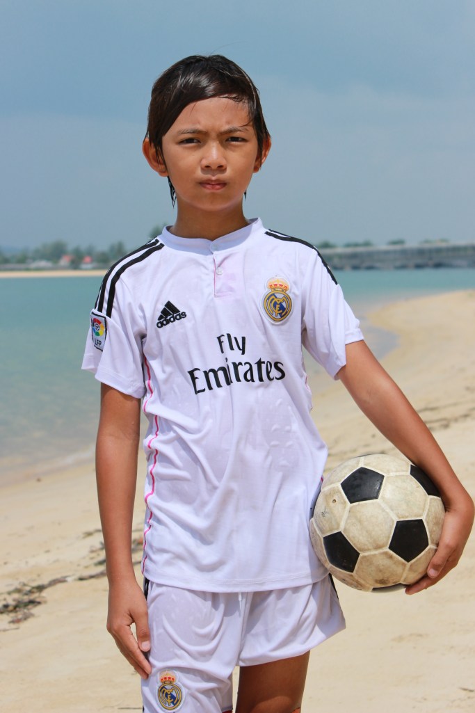 One of the Burmese boys when we spent time at the beach. 