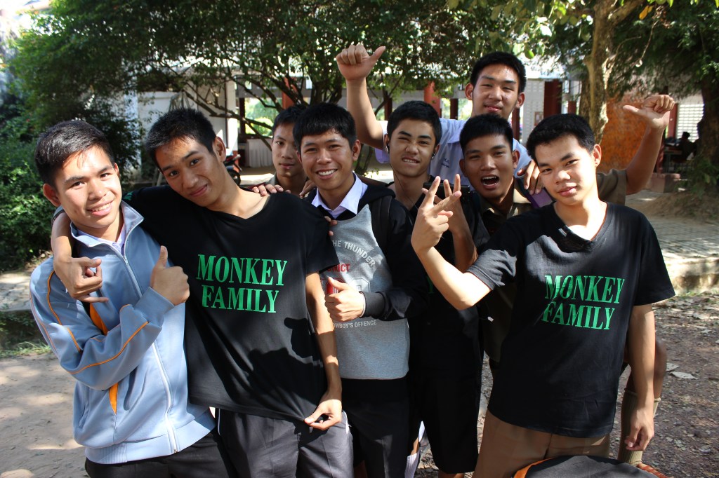 Some of my students - this group loves to break dance.